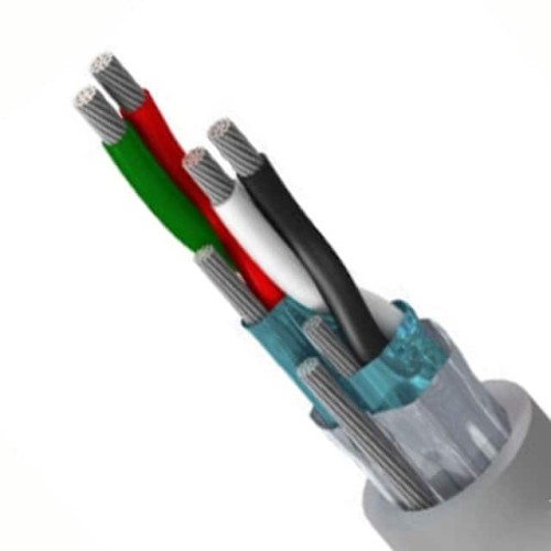 MULTI-PAIR SPACE 22AWG GRY 500'