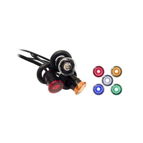 3/4" MINI P2 SDMRKR RED LENS WHT