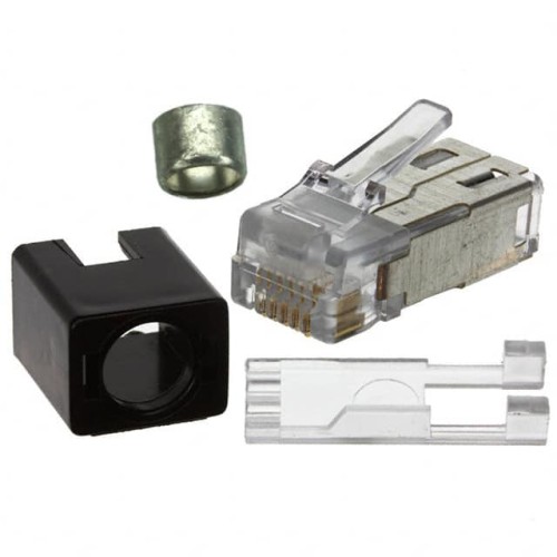CONN MOD PLUG 6P6C SHIELDED