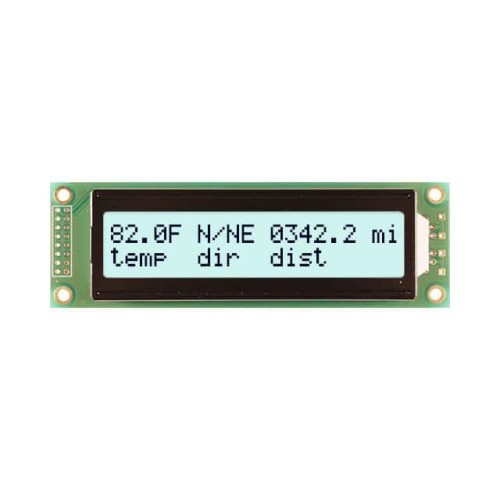 LCD MOD 40DIG 20X2 TRANSFLCT WHT