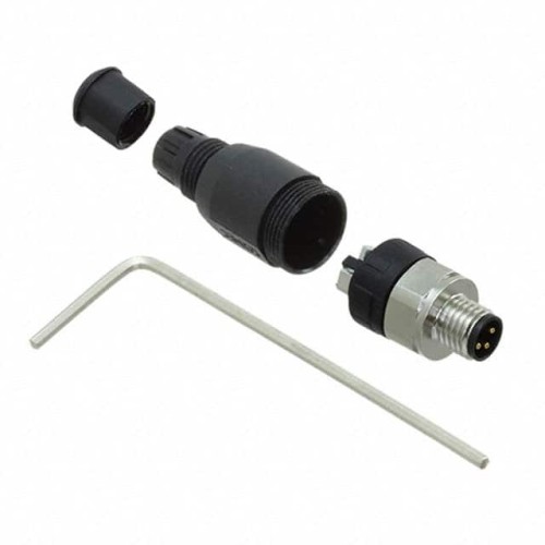 CONN RCPT MALE 3POS GOLD SCREW