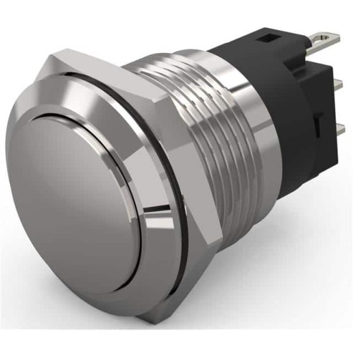 19 MM, PUSHBUTTON, ALUMINIUM, FL