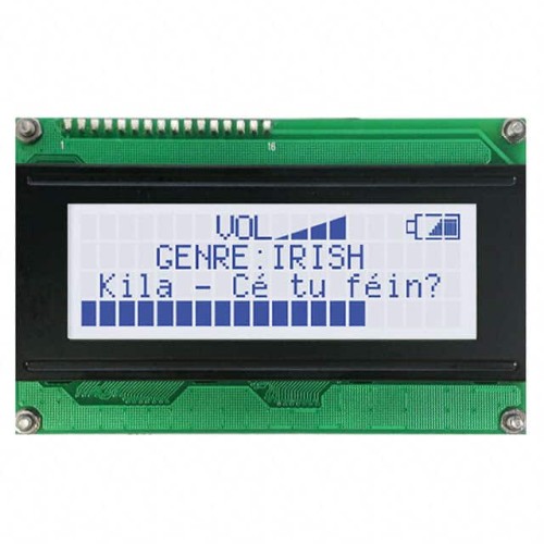 LCD MOD 80DIG 20X4 TRANSMISV WHT