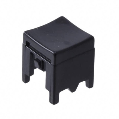 CAP PUSHBUTTON SQUARE BLACK