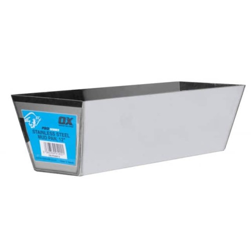 STAINLESS STEEL MUD PAN 12"