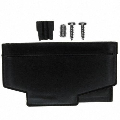 CONN BACKSHELL 37POS 180DEG BLK