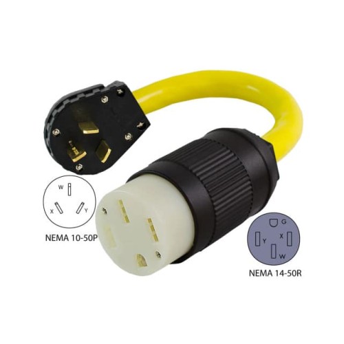 CORD 6AWG NEMA10-50P-14-50R 1.5'