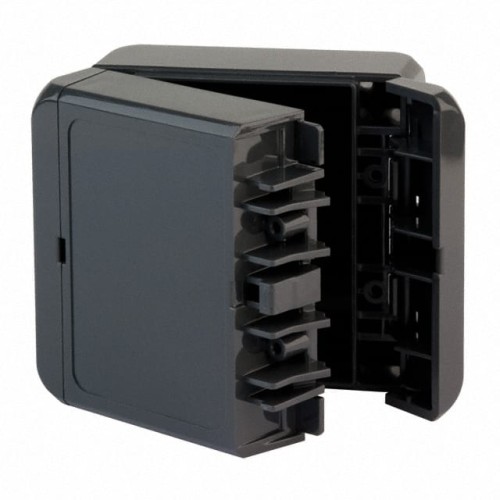 BOX PLAS GRAY 4.449"L X 3.150"W