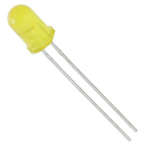 LED YELLOW DIFFUSED T-1 3/4 T/H