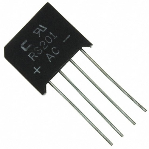 BRIDGE RECT 1PHASE 50V 2A RS-2