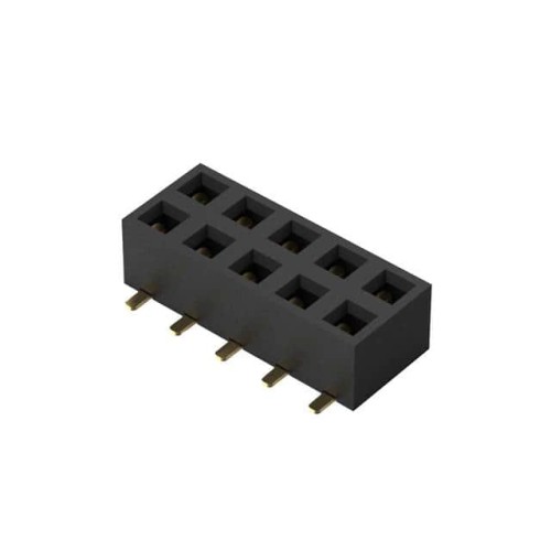10POS, 2MM PITCH SOCKET, DIL, SM