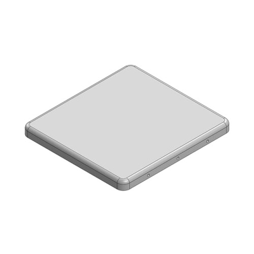 RF SHLD COVER 1.358"X1.457" SNAP