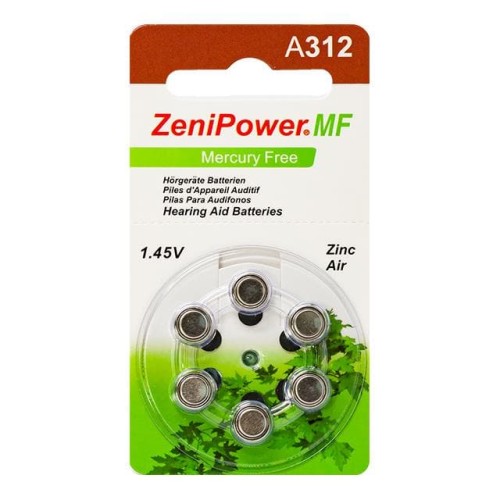 ZENIPOWER SIZE 312 HEARING AID B