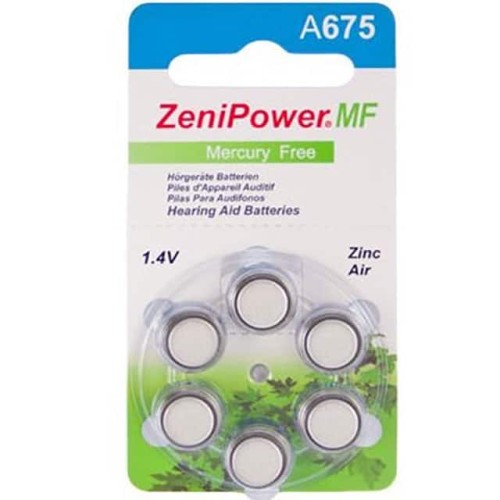 ZENIPOWER SIZE 675 HEARING AID B