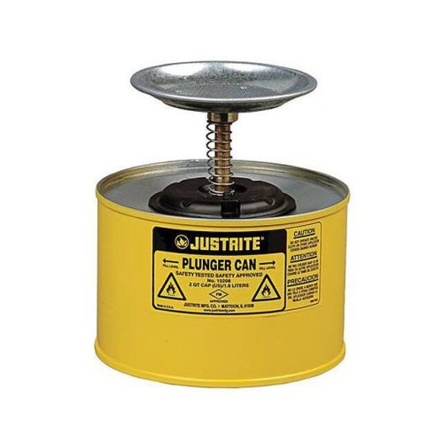 JUSTRITE PLUNGER CAN, 2-QUART