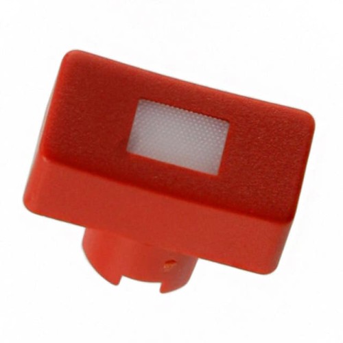 CAP TACT RECT RED/FROST WHT LENS