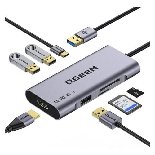 3 USB 2.0, USB-C, HDMI, SD, TF