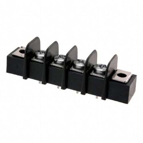 CONN BARRIER STRIP 4CIRC 0.375"