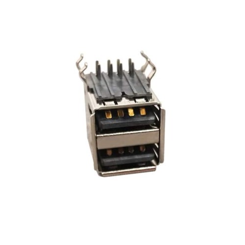CONN RCPT USB2.0 TYPEA STACK R/A