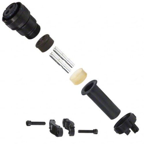 CONN PLUG FMALE 2P SILVER CRIMP