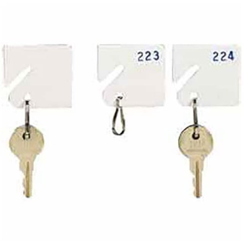 MMF SLOTTED RACK KEY TAGS W/SNAP