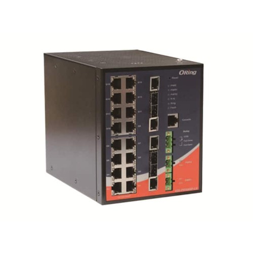 INDUSTRIAL 20-PORT DIN RAIL MANA