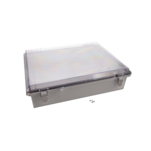 BOX PLAS GRY 13.780"L X 17.720"W