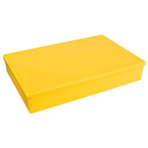 BOX PLAS YLW 12.750"L X 8.500"W