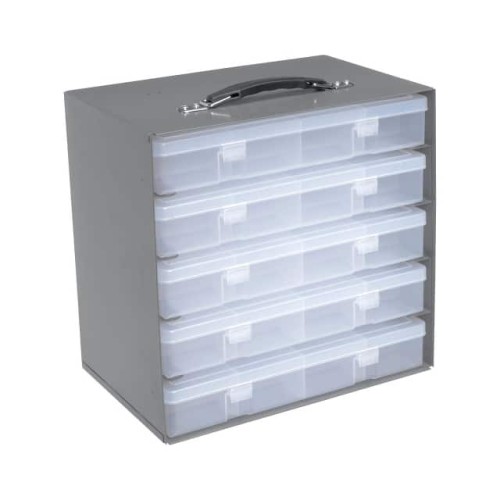 DURHAM STEEL COMPARTMENT BOX RAC