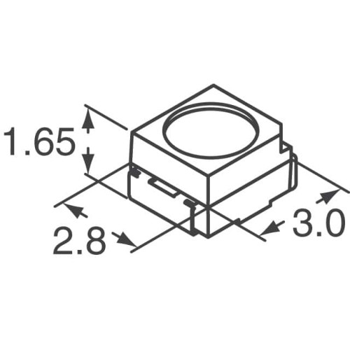 LED RED CLEAR 2PLCC SMD