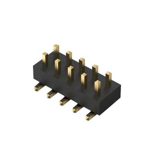10POS, 2MM PITCH PIN HDR, DIL, S
