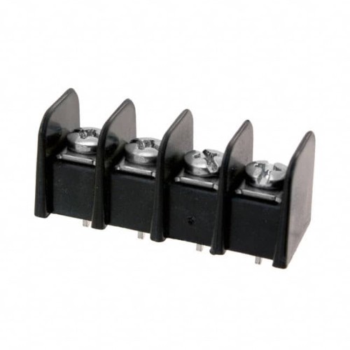 CONN BARRIER STRIP 4CIRC 0.375"