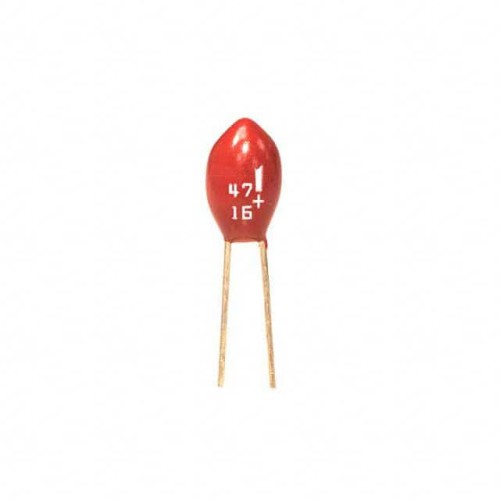 CAP TANT 47UF 20% 16V RADIAL