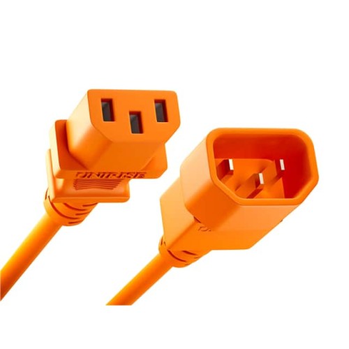 CORD C13 - C14 18AWG ORANGE 4FT