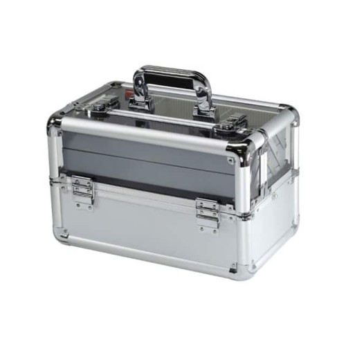 BEAUTY MAKEUP CASE W/SEE-THROUGH