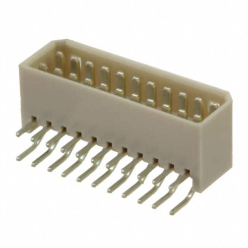 CONN HEADER R/A 22POS 1.25MM