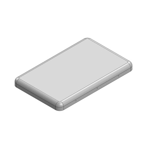 RF SHLD COVER 0.87"X1.382" SNAP