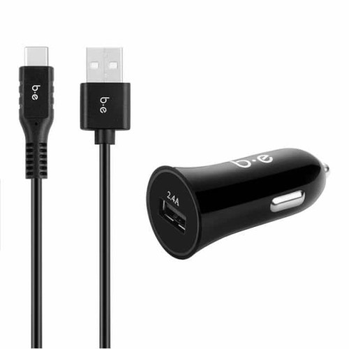 CARCHARGER2.4AW/USB-CCABLEBLACK