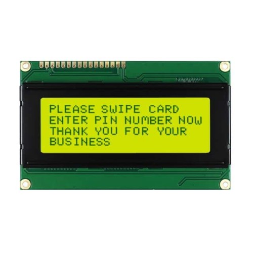 LCD MOD 80DIG 20X4 TRANS YLW/GRN