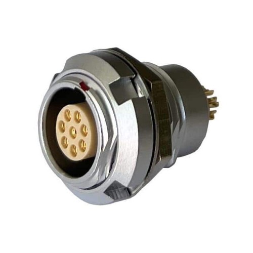 CONN RCPT FMALE 8P GOLD SLDR CUP