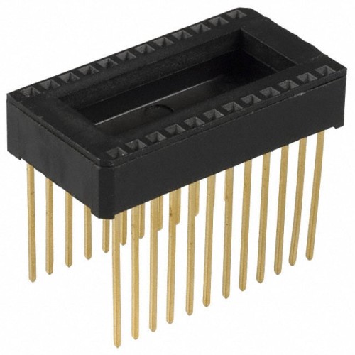 CONN IC DIP SOCKET 24POS GOLD
