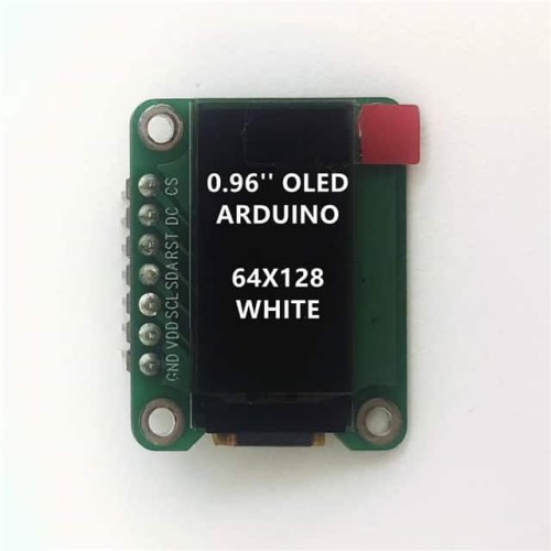 0.96'' ARDUINO OLED WHITE 64X128