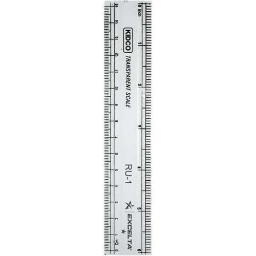 RULER - STRAIGHT -- PLASTIC