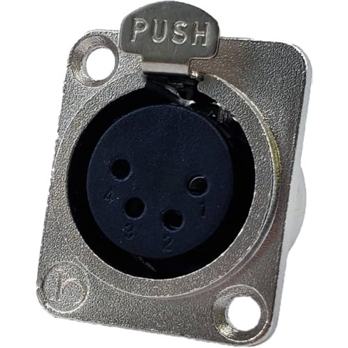 JL SERIES,4 PIN XLR FEMALE RECEP