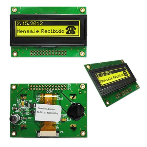 OLED GRAPH MULTIFONT YEL 2.23