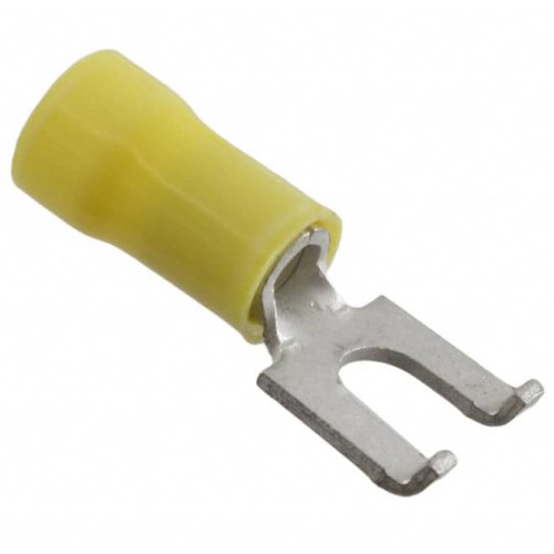CONN SPADE TERM 10-12AWG #10 YEL
