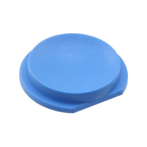 CAP TACTILE ROUND BLUE 6C