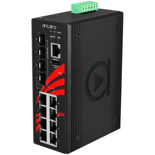12-PORT INDUSTRIAL GIGABIT LIGHT