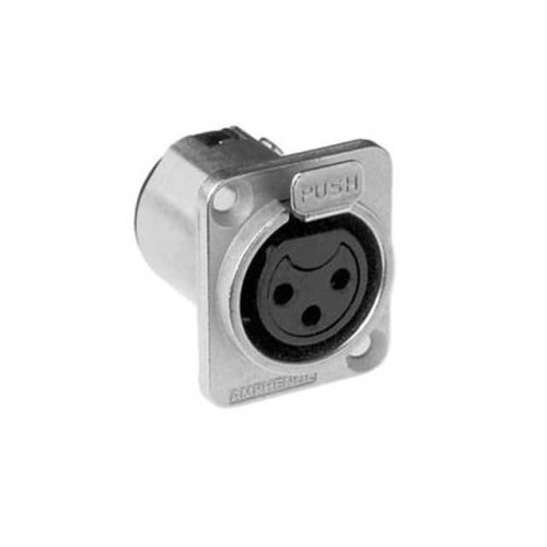 CONN PLUG FMALE XLR 3P SLDR CUP