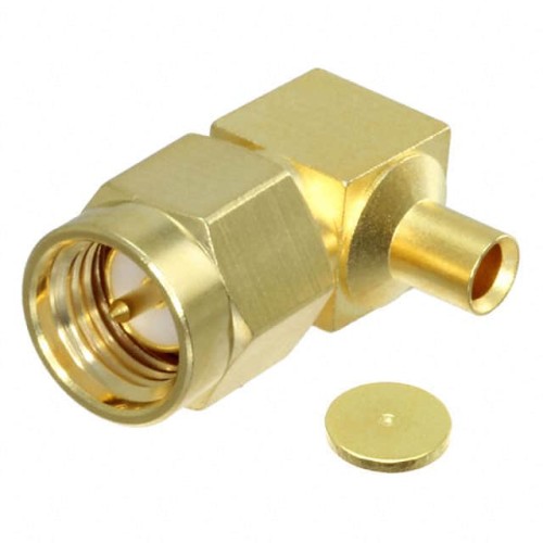 CONN SMA PLUG R/A 50OHM SOLDER